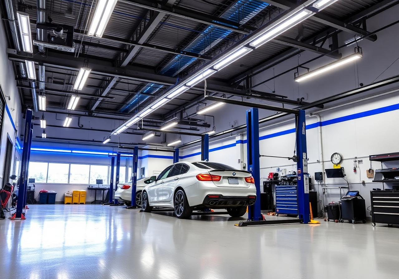 Moderní vybavený autoservis